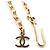 Chanel Collana a catena con pendente rotondo in perle e logo CC D'oro - vista 10