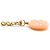 Chanel Collana a catena con pendente rotondo in perle e logo CC D'oro - vista 6
