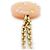 Chanel Collana a catena con pendente rotondo in perle e logo CC D'oro - vista 7