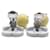 Chanel Orecchini a clip con logo CC Bianco  - vista 7