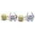 Chanel Orecchini a clip con logo CC Bianco  - vista 9