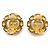 Chanel Orecchini a clip rotondi in perle artificiali vintage D'oro - vista 7