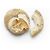 Chanel Orecchini a clip rotondi in perle artificiali vintage D'oro - vista 9