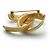 Chanel Spilla GP in oro avorio CC D'oro - vista 11