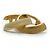 Chanel Spilla GP in oro avorio CC D'oro - vista 4