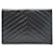 Yves Saint Laurent Vintage Envelope Quilted Clutch Black  - view 2