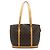 Louis Vuitton Monogram Babylone Borsa a mano marrone pelle