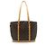 Louis Vuitton Monogram Babylone Borsa a mano marrone pelle - vista 2