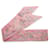 Hermès Les Cles a Pois Silk Twilly Rosa - vista 3