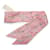Hermès Les Cles a Pois Silk Twilly Rosa - vista 4