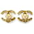 Chanel Orecchini Clip Logo CC D'oro  - vista 2