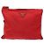Borsa Messenger Piatta Prada Tessuto Media Rosso