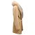 Autre Marque Fleurette Camel Fox Fur Collar Wool Wrap Coat with Belt - view 2