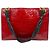 De Grisogono Vintage Rote Lackleder Präge-Tote - Ansicht 3