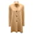 Autre Marque Fleurette Camel Button Front Wool Coat  ref.2542546
