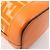 FENDI Mon Tresor Mini Bolsa de Ombro 2 em PVC e Couro Laranja 8BS010 - Ansicht 13