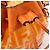 FENDI Mon Tresor Mini Bolsa de Ombro 2 em PVC e Couro Laranja 8BS010 - Ansicht 16