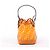 FENDI Mon Tresor Mini Bolsa de Ombro 2 em PVC e Couro Laranja 8BS010 - Ansicht 4