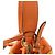 FENDI Mon Tresor Mini Bolsa de Ombro 2 em PVC e Couro Laranja 8BS010 - Ansicht 6