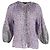 Blusa Cisso Contrast Bleus Maje in cotone biologico con stampa floreale multicolore