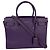 Borsa a Spalla in Pelle Viola Sac De Jour di Saint Laurent Porpora