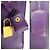 Borsa a Spalla in Pelle Viola Sac De Jour di Saint Laurent Porpora - vista 5