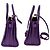 Borsa a Spalla in Pelle Viola Sac De Jour di Saint Laurent Porpora - vista 8