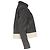 Chaqueta Biker de Tweed con Cremallera Joseph en Lino Negro Blanco Crudo - vista 3