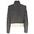 Chaqueta Biker de Tweed con Cremallera Joseph en Lino Negro Blanco Crudo - vista 4