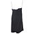 Vestido mini sin mangas con volantes en seda negra de Temperley London Negro - vista 2