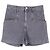 Shorts de denim de cintura alta Esquia de Isabel Marant en denim gris