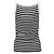 Canotta a Righe Max Mara in Cotone Nero e Bianco Stampa python - vista 2