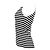 Canotta a Righe Max Mara in Cotone Nero e Bianco Stampa python - vista 3