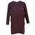 Vestido Mini Plisado Miu Miu en Seda Burdeos Roja
