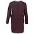 Vestido Mini Plisado Miu Miu en Seda Burdeos Roja - vista 3