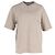 Camiseta de algodón beige con logo de Acne Studios