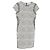 Vestido mini sheath Snake Wave en algodón blanco de Diane von Furstenberg