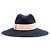 Autre Marque Cappello Fedora in Feltro di Coniglio Borsalino Blu - vista 4