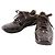 Niedrig geschnittene Sneakers aus Monogramm-Canvas und lackiertem Leder von Louis Vuitton Braun