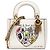 Dior Mini Lady Dior in pelle di vitello bianca Niki de Saint Phalle Bianco