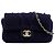Chanel Blau Klein Paris Hamburg Kabelstrick Klappe Marineblau
