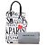 Balenciaga Mini Supporto per Telefono Bonjour Paris in Pelle Bianca Bianco - vista 10