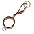 Ring Portachiavi Charm Aneau Collier de Chien Hermès D'oro