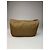 Vintage Courreges Polyester-Leder Clutch khaki braun - Ansicht 2