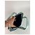 Bolsa de couro e lona vintage Givenchy turquesa e marrom - vista 3