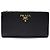 Prada Saffiano Bifold Geldbörse Schwarz