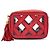 Borsa a spalla in pelle di agnello rossa Chanel Rosso - vista 2