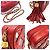Borsa a spalla in pelle di agnello rossa Chanel Rosso - vista 5