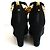 Chanel Resort 2010 Wedge Neri e Dorati Attorcigliati Nero - vista 6