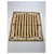 Vintage Fendi Gestreifte Schal Braun Gold Golden  - Ansicht 1